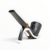 Pipa Floppypipe Savinelli Elita 409 Dublin dritta con finitura sabbiata nera, bocchino in metacrilato e vera ambrata.