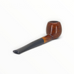 Pipa Floppypipe Savinelli Giubileo d'Oro 207 in radica liscia, forma Straight Apple con bocchino nero e tre punti.