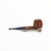 Pipa Floppypipe Savinelli Giubileo d'Oro 207 Straight Apple in radica liscia con bocchino nero e tre punti ottone