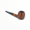 Pipa Floppypipe Savinelli Giubileo d'Oro 207 in radica liscia, forma Straight Apple con bocchino nero e tre punti.