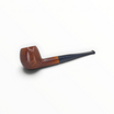 Pipa Floppypipe Savinelli Giubileo d'Oro 207, radica liscia finitura naturale, forma Straight Apple, bocchino nero.