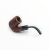 Floppypipe Savinelli Giubileo d'Oro 604 KS Oom Paul pipe with smooth briar wood grain and black ebonite stem.