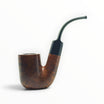 Floppypipe Savinelli Giubileo d'Oro 604 KS Oom Paul pipe with smooth briar finish and black ebonite stem.