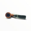 Floppypipe Savinelli Giubileo d'Oro 604 KS Oom Paul pipe with smooth briar bowl and black ebonite stem