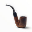 Floppypipe Savinelli Giubileo d'Oro 604 KS Oom Paul pipe with smooth briar wood grain and black ebonite stem.