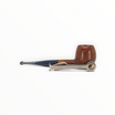 Pipa Floppypipe Savinelli Giubileo d'Oro 207 Straight Apple in radica liscia con bocchino nero e pigino in metallo