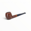 Pipa Floppypipe Savinelli Giubileo d'Oro 207, radica liscia forma Apple dritta con bocchino nero e tre punti ottone