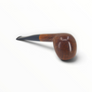Pipa Floppypipe Savinelli Giubileo d'Oro 207 liscia in radica con finitura dorata e bocchino nero dritto