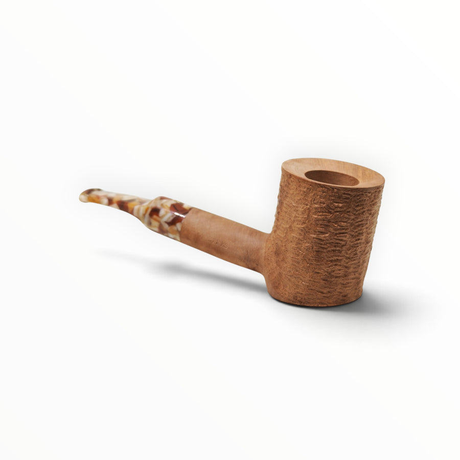 Pipa Floppypipe Savinelli Granola 311 KS in radica naturale rusticata con bocchino a sella variegato effetto cereali