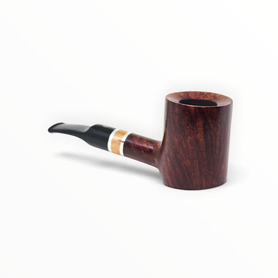 Pipa Floppypipe Savinelli Marte 311 KS liscia bordeaux con vera in rame e alluminio e bocchino a sella nero
