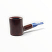 Pipa Floppypipe Savinelli Oceano 311 KS liscia bordeaux con bocchino in metacrilato blu e bianco effetto onda