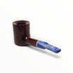 Pipa Floppypipe Savinelli Oceano 311 KS liscia bordeaux con bocchino in metacrilato blu e bianco effetto onda