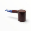 Pipa Floppypipe Savinelli Oceano 311 KS liscia bordeaux con bocchino melange blu e bianco a sella