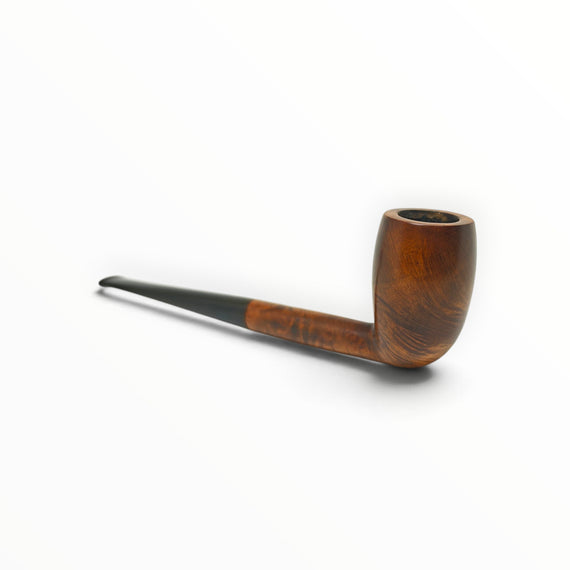 Pipa Floppypipe Savinelli Oscar 107 usata in radica liscia color noce con bocchino in ebanite nera