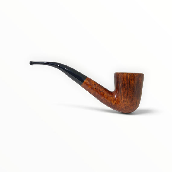 Pipa Floppypipe Savinelli Straight Grain Grado C shape 611 KS Bent Dublin in radica fiammata con bocchino in metacrilato