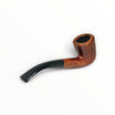 Pipa Floppypipe Savinelli Straight Grain Grado C 611 KS Bent Dublin in radica liscia con bocchino in metacrilato nero