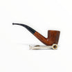 Pipa Floppypipe Savinelli Straight Grain Grado C 611 KS Bent Dublin in radica fiammata con bocchino in metacrilato