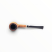 Pipa Floppypipe Savinelli Petite Rusticata 105 Billiard in radica naturale con finitura rustica e bocchino nero