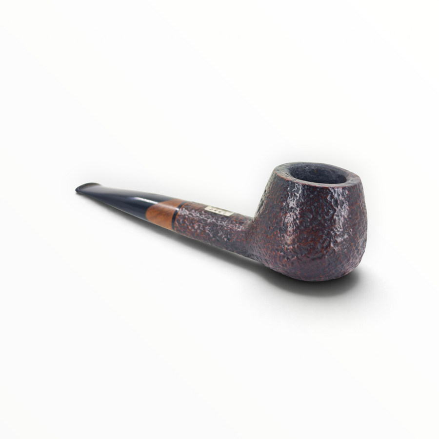 Pipa Floppypipe Savinelli Collection 1997 Diplomat in radica sabbiata scura con bocchino nero e vera in legno