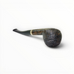 Pipa Floppypipe Savinelli Piazza di Spagna 315 KS Prince rusticata brunita con bocchino nero e ghiera decorativa