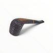 Pipa Floppypipe Savinelli Collection 2001, modello Half-Bent Billiard in radica sabbiata scura con bocchino nero.