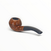 Pipa Floppypipe Savinelli Punto Oro 673 Bent Rhodesian in radica liscia con bocchino nero e venature naturali