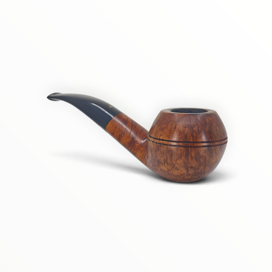 Pipa Floppypipe Savinelli Punto Oro 673 Bent Rhodesian in radica liscia con bocchino nero e venature naturali