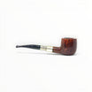 Pipa Floppypipe Savinelli Spigot 122 in radica liscia marrone con elegante innesto metallico e bocchino nero