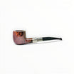 Pipa Floppypipe Savinelli Spigot 122 Pot in radica liscia marrone con ghiera in argento e bocchino nero