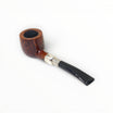 Pipa Floppypipe Savinelli Spigot 122 Pot in radica liscia marrone con ghiera in argento e bocchino nero