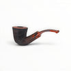 Floppypipe Talamona New Look in Black pipe, black sandblasted ash wood with briar insert and cumberland acrylic mouthpiece.