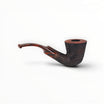 Floppypipe Talamona New Look in Black pipe, black sandblasted ash wood with briar insert and cumberland acrylic mouthpiece.