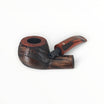 Floppypipe Talamona New Look in Black Prince 848 pipe, featuring a black sandblasted ash wood bowl with a briar insert and a cumberland acrylic mouthpiece.