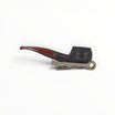 Floppypipe Talamona New Look in Black Prince 848 pipe with a black sandblasted ash wood bowl and a cumberland acrylic stem.