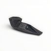 Floppypipe Talamona Reverse Calabash Bulldog Chubby pipe in Morta (Bog Oak) with black saddle mouthpiece. Hand-carved in Italy.