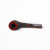 Floppypipe Talamona New Look in Black pipe, black sandblasted ash wood with briar bowl and cumberland mouthpiece.