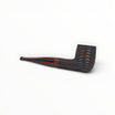 Floppypipe Talamona New Look in Black billiard pipe with black sandblasted ash wood and cumberland mouthpiece.