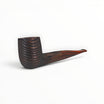 Floppypipe Talamona New Look in Black billiard pipe with sandblasted black ash wood and Cumberland mouthpiece