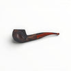 Floppypipe Talamona New Look in Black Prince 848 pipe, black sandblasted ash wood with briar insert and cumberland acrylic mouthpiece.
