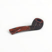 Floppypipe Talamona New Look in Black Prince 848 pipe, black sandblasted ash wood with briar insert and cumberland stem.