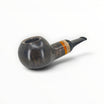 Floppypipe Pipa Talamona Reverse Apple Author, dark smooth briar wood, amber and natural wood insert, limited edition.