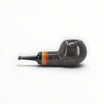 Floppypipe Pipa Talamona Reverse Apple Author, dark smooth briar with amber and wood inlay, limited edition spring 2026