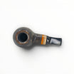 Floppypipe Pipa Talamona Reverse Apple Author limited edition pipe with dark smooth finish and amber methacrylate detail.