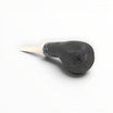 Floppypipe Pipa Talamona Reverse Special Apple sandblasted black briar pipe with ivory methacrylate mouthpiece.