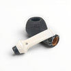 Floppypipe Pipa Talamona Reverse Special Apple sandblasted black briar with ivory methacrylate mouthpiece