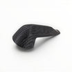 Floppypipe Pipa Talamona Reverse Calabash Bulldog Chubby pipe in Morta (Bog Oak) with black saddle mouthpiece.