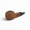 Floppypipe Talamona Reverse Calabash pipe in American Walnut with black methacrylate mouthpiece. Apple Author shape.