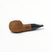 Floppypipe Talamona Reverse Calabash pipe in American Walnut with a black methacrylate mouthpiece. Apple Author shape.