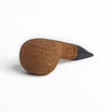 Floppypipe Talamona Reverse Calabash pipe in American Walnut with black mouthpiece. Apple Author shape.