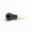 Floppypipe Pipa Talamona Reverse Special Apple sandblasted black briar with ivory methacrylate mouthpiece